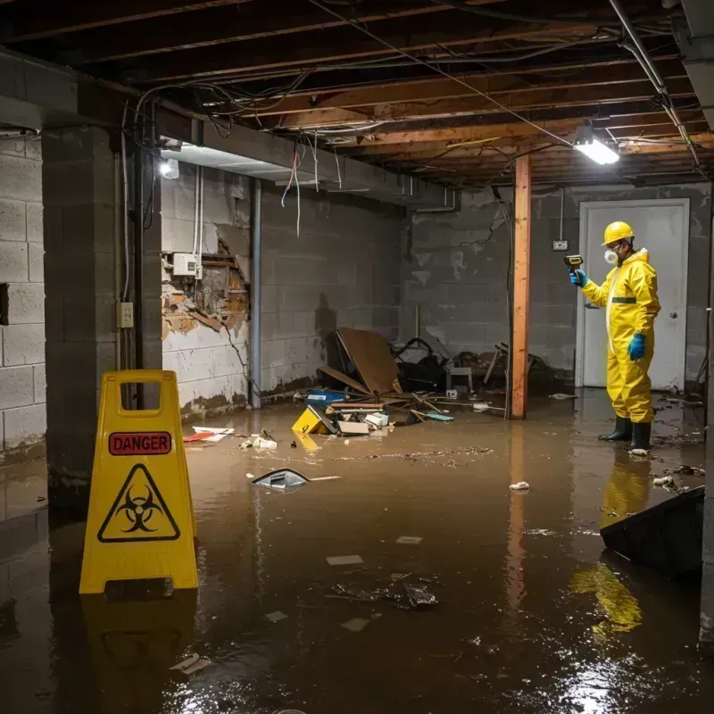 Flooded Basement Electrical Hazard in Monticello, AR Property